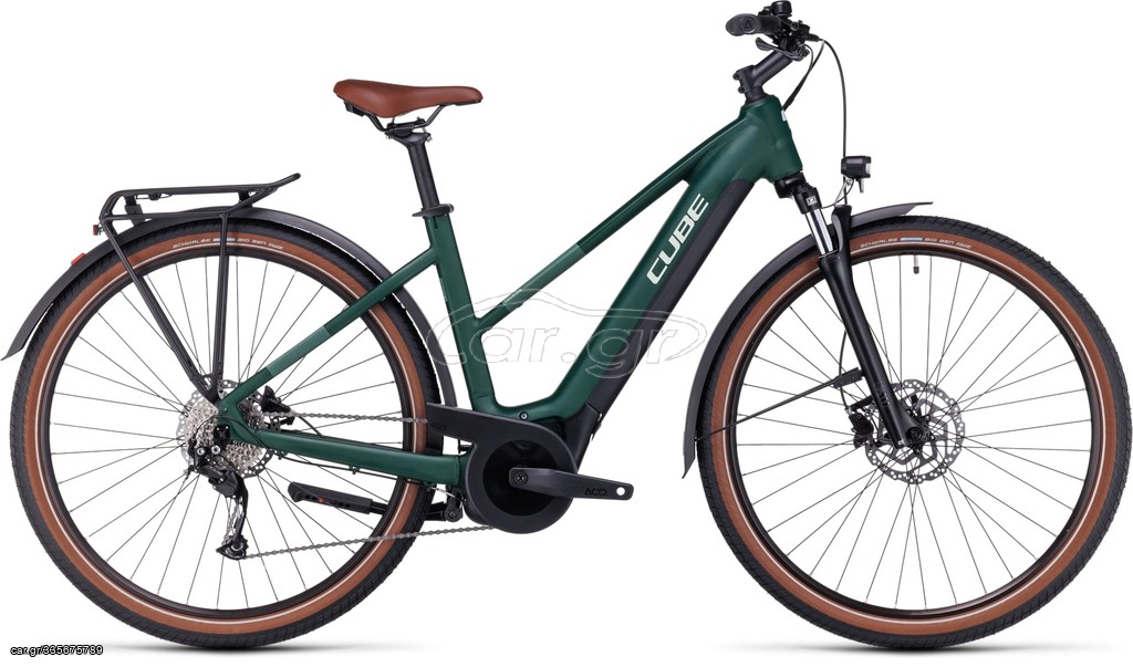 Ηλεκτρικά Ποδήλατα Cube 2023  Cube Touring Hybrid One 500 Darkgreen 'n' Green - 2023