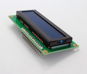 1602A blue display with soldered pins
