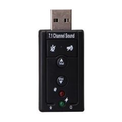 Mini USB 2 3D Virtual 12Mbps Audio Sound Card Adapter