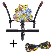 Skateboard -Waveboard UrbanGlide 2023 URBANGLIDE BUNDLE HOVERBOARD 65LITE ΚΑΙ KART PILOT MULTICOLO-thumb-1