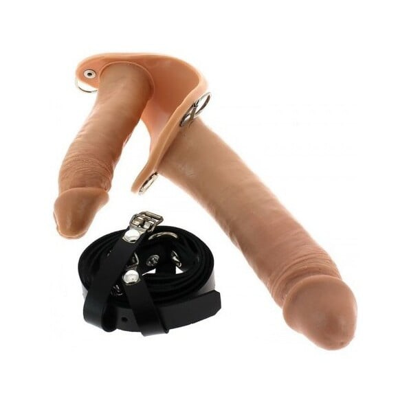 Handmade double Strapon with Large Dildos