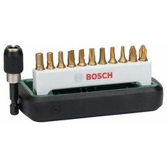 Bosch Σετ 12 Μύτες Κατσαβιδιού Σετ Αντάπτορας Line TiN