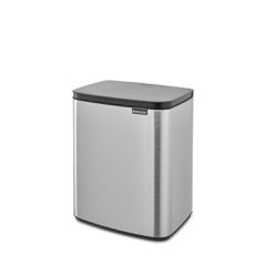 Brabantia 1006638 Κάδος Απορριμμάτων Bo Small 12L, Matt Steel Fingerprint Proof
