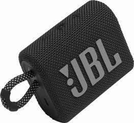 JBL GO 3 Αδιάβροχο Ηχείο Bluetooth 4.2W με Διάρκεια Μπαταρίας έως 5 ώρες - Μαύρο (JBLGO3BLK)