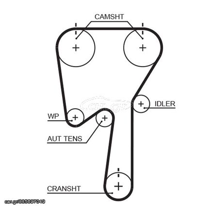 AE FEDERAL MOGUL ΙΜΑΝΤΑΣ ΧΡΟΝΙΣΜΟΥ ΟΔΟΝΤΩΤΟΣ FORD FOCUS 2.5 RS - RENAULT LAGUNA I - VOLVO S40 I-II