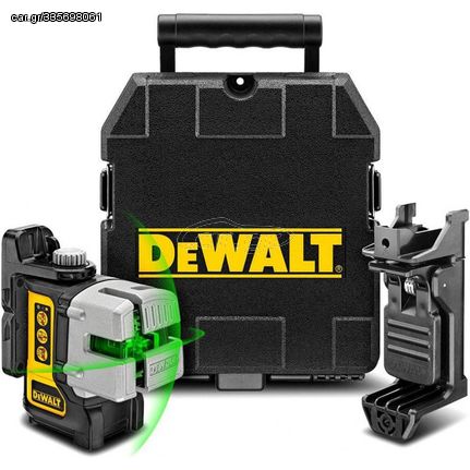 DeWalt DW089CG-XJ 3-γραμμών λέιζερ IP54 πράσινη δέσμη αυτοαλφαδιαζόμενη