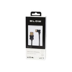 BLOW DM-090 Καλώδιο USB A σε microUSB Γωνία 1m Μαύρο