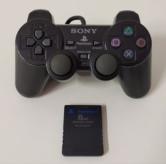 Sony Dualshock 2 Controller + Memory Card PS2