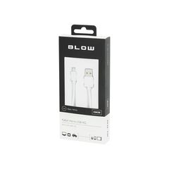 BLOW DM-66-070 Καλώδιο USB A - microUSB 1m Λευκό