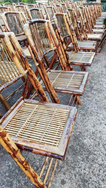 Καρέκλες Bamboo πτυσσόμενες 