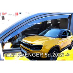 ΑΝΕΜΟΘΡΑΥΣΤΕΣ ΑΥΤΟΚΙΝΗΤΟΥ ΓΙΑ JEEP AVENGER 5D 2023+ ΖΕΥΓΑΡΙ ΑΝΕΜΟΘΡΑΥΣΤΕΣ ΑΠΟ ΕΥΚΑΜΠΤΟ ΦΙΜΕ ΠΛΑΣΤΙΚΟ HEKO - 2 ΤΕΜ.