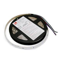 Ταινία led αυτοκόλλητη 5m 24VDC RGB+W (ενδιάμεσο λευκό 4000Κ) 9.6W/m 60LED/m στεγανή IP54