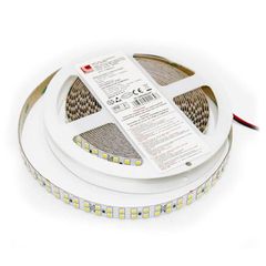 Led ταινία λευκή αυτοκόλλητη 5m 24VDC 24W/m ενδιάμεσο λευκό φως 4000Κ 252LED/m 2835 IP54