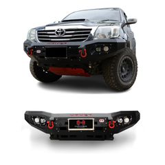 Toyota Hilux Vigo 2012-2015 Εμπρόσθιος Σιδερένιος Προφυλακτήρας Τύπου Hamer