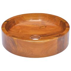Νιπτήρας Ø40 x 10 εκ. από Μασίφ Ξύλο Teak 326159