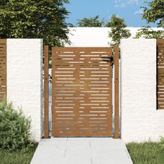Πόρτα Κήπου Τετράγωνη 100x125 εκ. από Ατσάλι Corten 153252