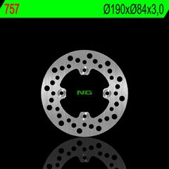 Δισκοπλακα Πισω Στρογγυλη Fix Yamaha Yz65 17-23, Yz80 94-01, Yz85 04-23 757 | Ng