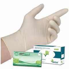 Γάντια Latex εξεταστικά με πούδρα 100 τεμάχια