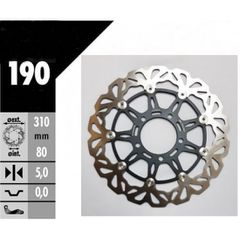 ΔΙΣΚΟΠΛΑΚΑ ΕΜΠΡΟΣ KAWASAKI Ζ1000 14- ΖΧ1400 ZZR1400 DF190 | ARTRAX