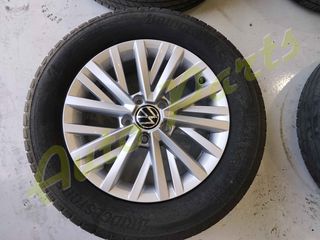 ΖΑΝΤΕΣ ΑΛΟΥΜΙΝΙΟΥ / ΖΑΝΤΟΛΑΣΤΙΧΑ VW T-ROC X4, 215/60/R16, DOT 2521 / DOT 1021