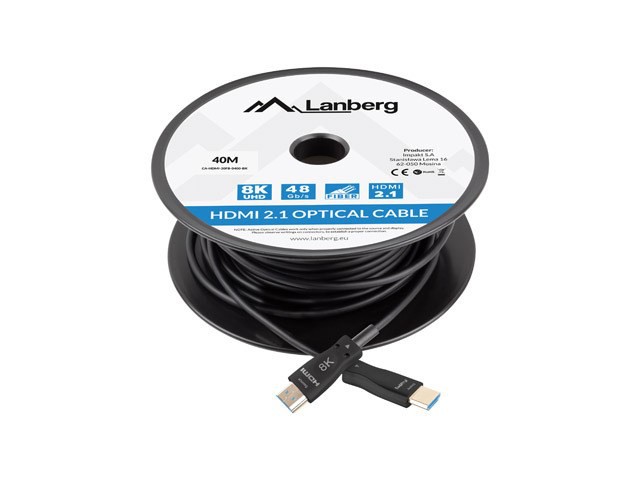 LANBERG HDMI CABLE M/M V2.1 40M 8K OPTICAL AOC