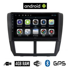 CAMERA + SUBARU IMPREZA (2008-2013) Android οθόνη αυτοκίνητου 4GB με GPS WI-FI (ηχοσύστημα αφής 9" ιντσών OEM Youtube Playstore MP3 USB Radio Bluetooth Mirrorlink εργοστασιακή, 4x60W, AUX)