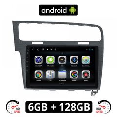 CAMERA + VOLKSWAGEN GOLF 7 (μετά το 2013) VW Android οθόνη αυτοκίνητου 6GB με GPS WI-FI (ηχοσύστημα αφής 10" ιντσών OEM Youtube Playstore MP3 USB Radio Bluetooth Mirrorlink εργοστασιακή, 4 x 60W,
