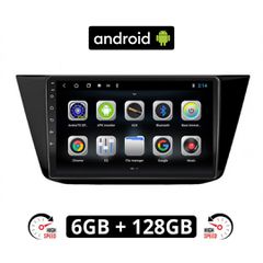 CAMERA + Volkswagen TOURAN (μετά το 2016) VW Android οθόνη αυτοκίνητου 6GB με GPS WI-FI (ηχοσύστημα αφής 10" ιντσών OEM Youtube Playstore MP3 USB Radio Bluetooth Mirrorlink, Εργοστασιακή, 4x60W, AUX,