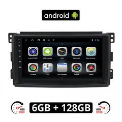 CAMERA + SMART 451 (2007-2010) Android οθόνη αυτοκίνητου 6GB με GPS WI-FI (FORTWO ηχοσύστημα αφής 9" ιντσών OEM Youtube Playstore MP3 USB Radio Bluetooth Mirrorlink εργοστασιακή 4x60W Navi)