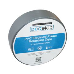 Μονωτική ταινία PVC ACAELEC σε γκρι χρώμα 0.13mmx19mmx20yds