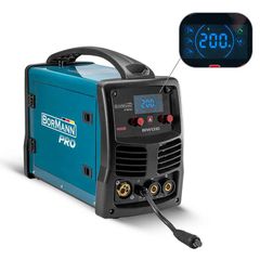 BORMANN Pro BIW1310 Ηλεκτροκόλληση MIG/MMA 200A,Gas/Νο Gas,1/3/5Kg (0,6-1mm) - BIW1310