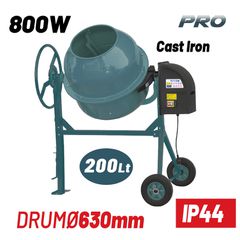 BORMANN Pro BMX2010 Μπετονιέρα Ηλεκτρική, 200Lt, 800W - BMX2010