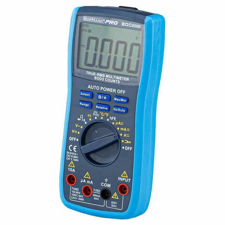 BORMANN Pro BDC2000 Πολύμετρο Ψηφιακό AC/DC 600V - BDC2000