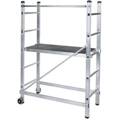 BORMANN Pro BHL9090 Πολυμορφική Σκαλωσιά Αλουμινίου  3 Σε 1, 5+5 Σκαλιά Με Μπάρα Σταθεροποίησης - BHL9090