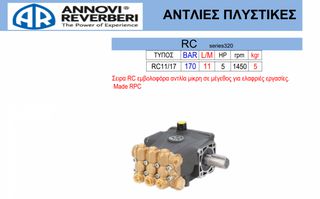 Πλυστική αντλία RC series 320 RC 11/17
