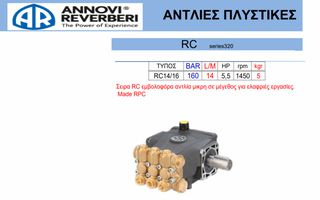 Πλυστική αντλία RC series 320 RC 14/16
