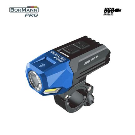 BORMANN Pro BPR6080 Φακός Ποδηλάτου Εμπρόσθιος - Επαναφορτιζόμενος, Led: Cob Osram 800Lm,160m - BPR6080
