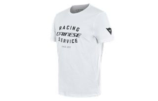 T-SHIRT DAINESE RACING SERVICE WHITE/BLACK