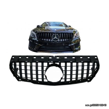 Μάσκα Για Mercedes-Benz CLA-Class C117 / W117 13-19 GT Amg Panamericana Look Μαύρη Γυαλιστερή 1 Τεμάχιο