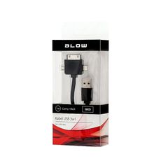 BLOW DM-66-060 Καλώδιο USB A - iPhone 8 / iPhone 4 / microUSB 1m