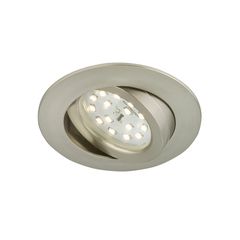 Briloner 7296-012 Πλαστικό Χωνευτό Σποτ LED 6.5W Θερμό Λευκό Φως σε Ασημί χρώμα Dimmable