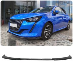 ΕΜΠΡΟΣ ΣΠΟΙΛΕΡ Lip Extension Spoiler Peugeot 208 Mk2 (2020-Up) Piano Black