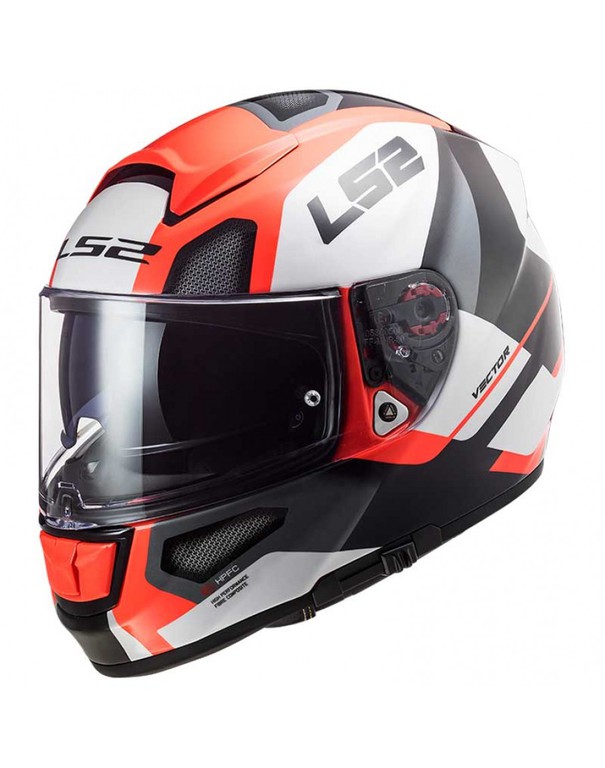 LS2 FF397 Vector HPFC Evo Automat White/Fluo Orange