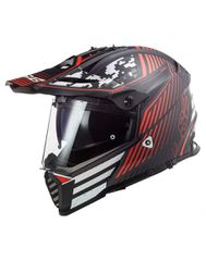 LS2 MX436 Pioneer Evo Saturn Matt Black/Red