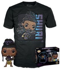 Funko Pop! Tees (Adult): Marvel Black Panther - Shuri (Glows in the Dark) Bobble-Head Vinyl Figure T-Shirt (XL)