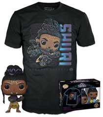 Funko Pop! Tees (Adult): Marvel Black Panther - Shuri (Glows in the Dark) Bobble-Head Vinyl Figure T-Shirt (M)