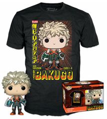 Funko Pop! Tee (Adult): My Hero Academia - Katsuki Bakugo (Metallic) (Special Edition) Vinyl Figure T-Shirt (M)