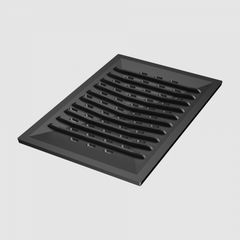 Kratki Malowane 426-K-80005 Μαντεμένια Σχάρα Τζακιού Ίσια χωρίς Σταχτοθήκη 38.2x26cm