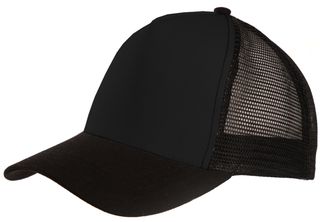 Fox 00840 Πεντάφυλλο καπέλο με δίχτυ τύπου trucker Μπροστινό μέρος: 100% Βαμβάκι - Δίχτυ: 100% Πολυέστερ BLACK
