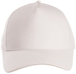 Fox 00840 Πεντάφυλλο καπέλο με δίχτυ τύπου trucker Μπροστινό μέρος: 100% Βαμβάκι - Δίχτυ: 100% Πολυέστερ WHITE